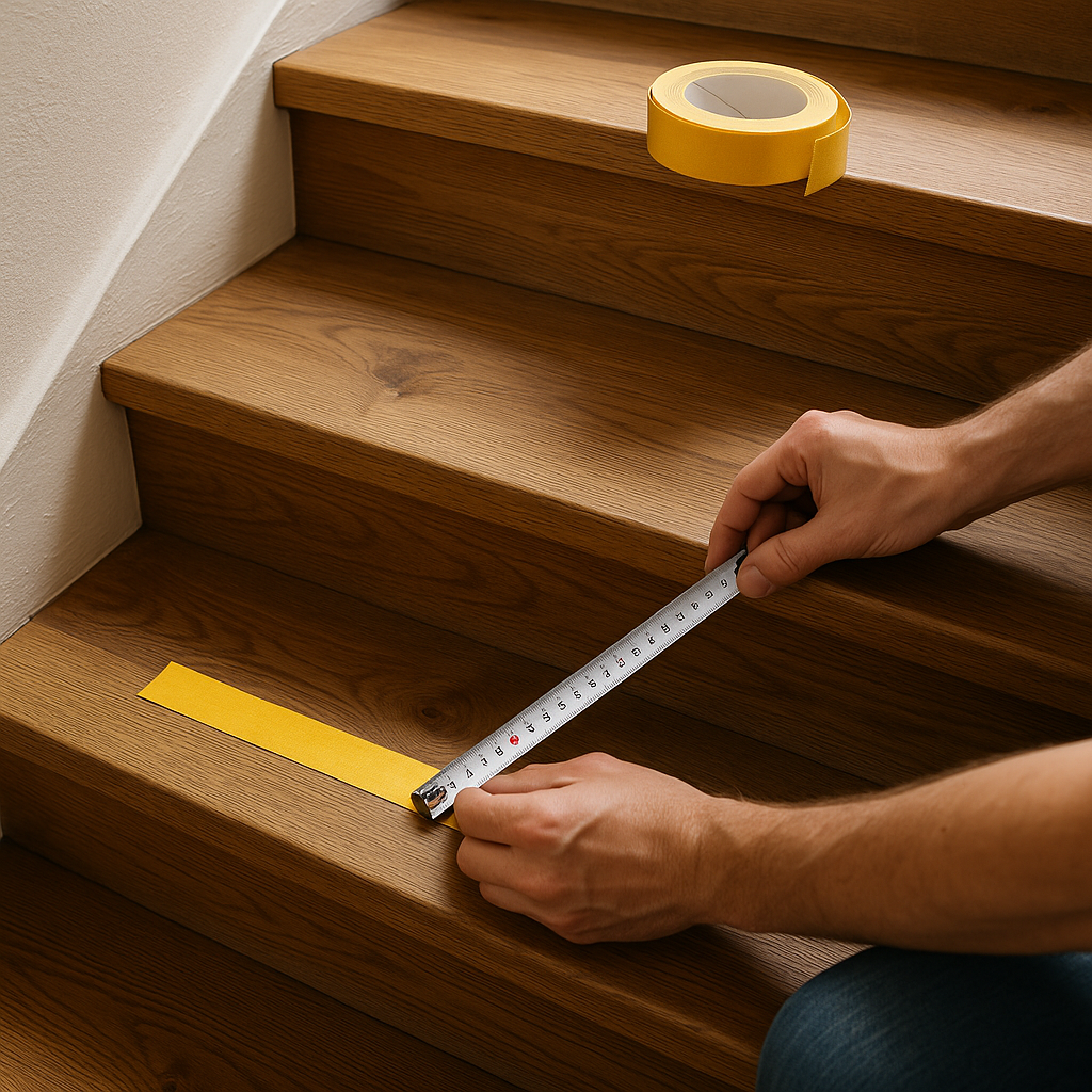 Skridsikker trappetape: placering, bredde og “hvor meget er nok”?